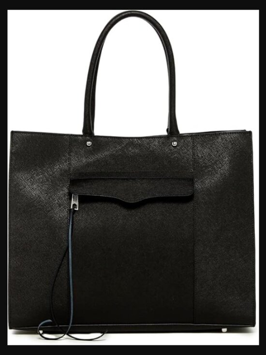 Rebecca Minkoff Handbags - Rebecca Minkoff Saffiano Leather Large MAB Tote Shoulder Bag Black $295.00